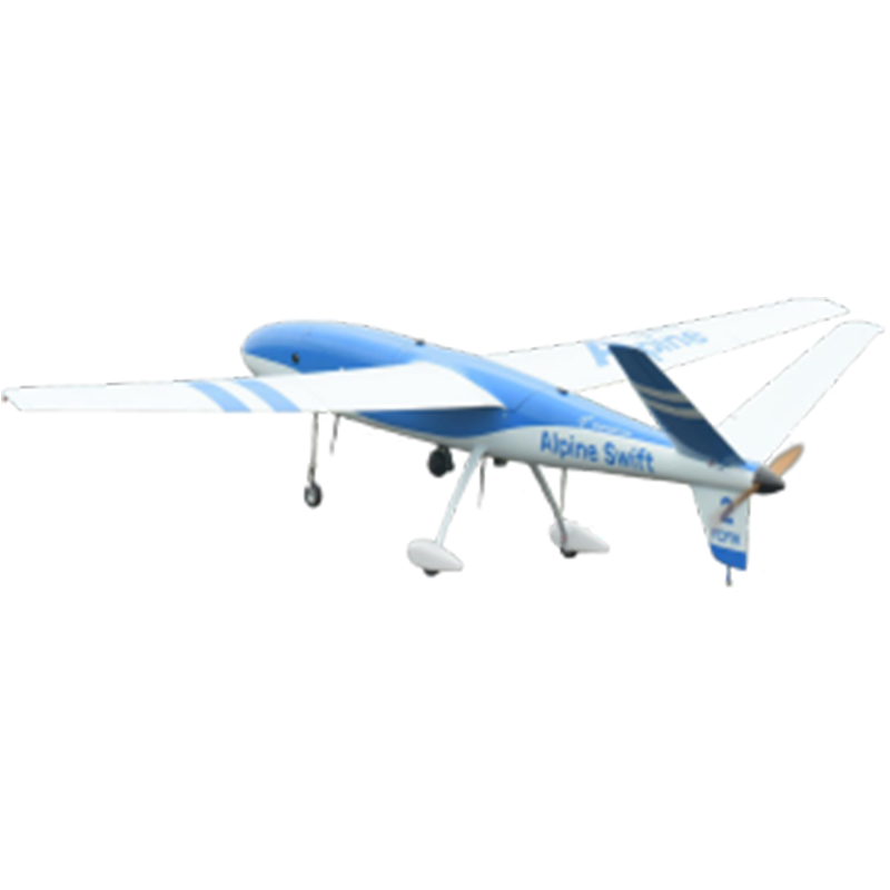 En hydrogendrevet uav med en seilingshastighet på 57,6 km/t
