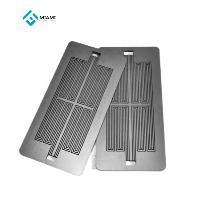 Egendefinert design av grafitt hydrogen brenselcelle bipolar plate