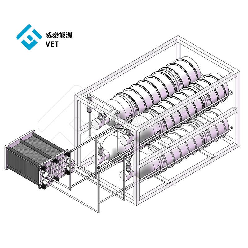 Hydrogen brenselcellegenerator kraftsystem