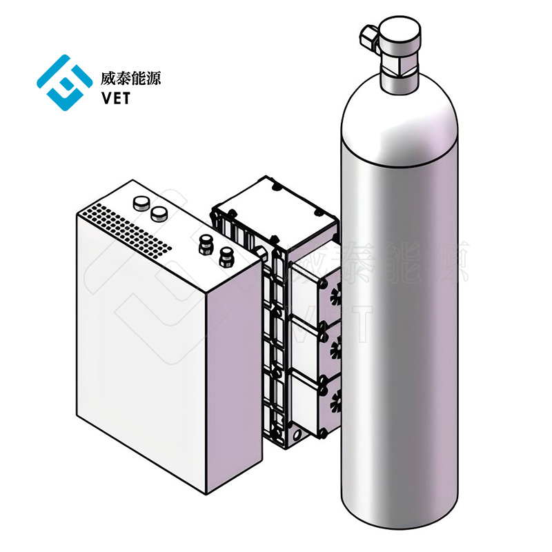 Solid-state hydrogenlagring brenselcellekraftsystem